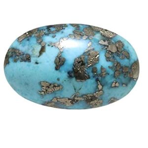 Irani Turquoise firoza Stone Original Certified Grade Natural Transparent Gemstone for Men & Women